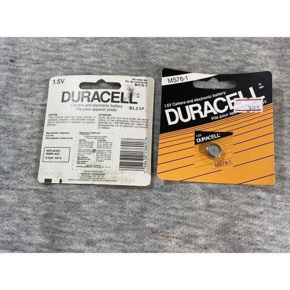Duracell MS76-1 Silver Oxide 1.5V Button Cell Battery for Cameras - Picture 5 of 7